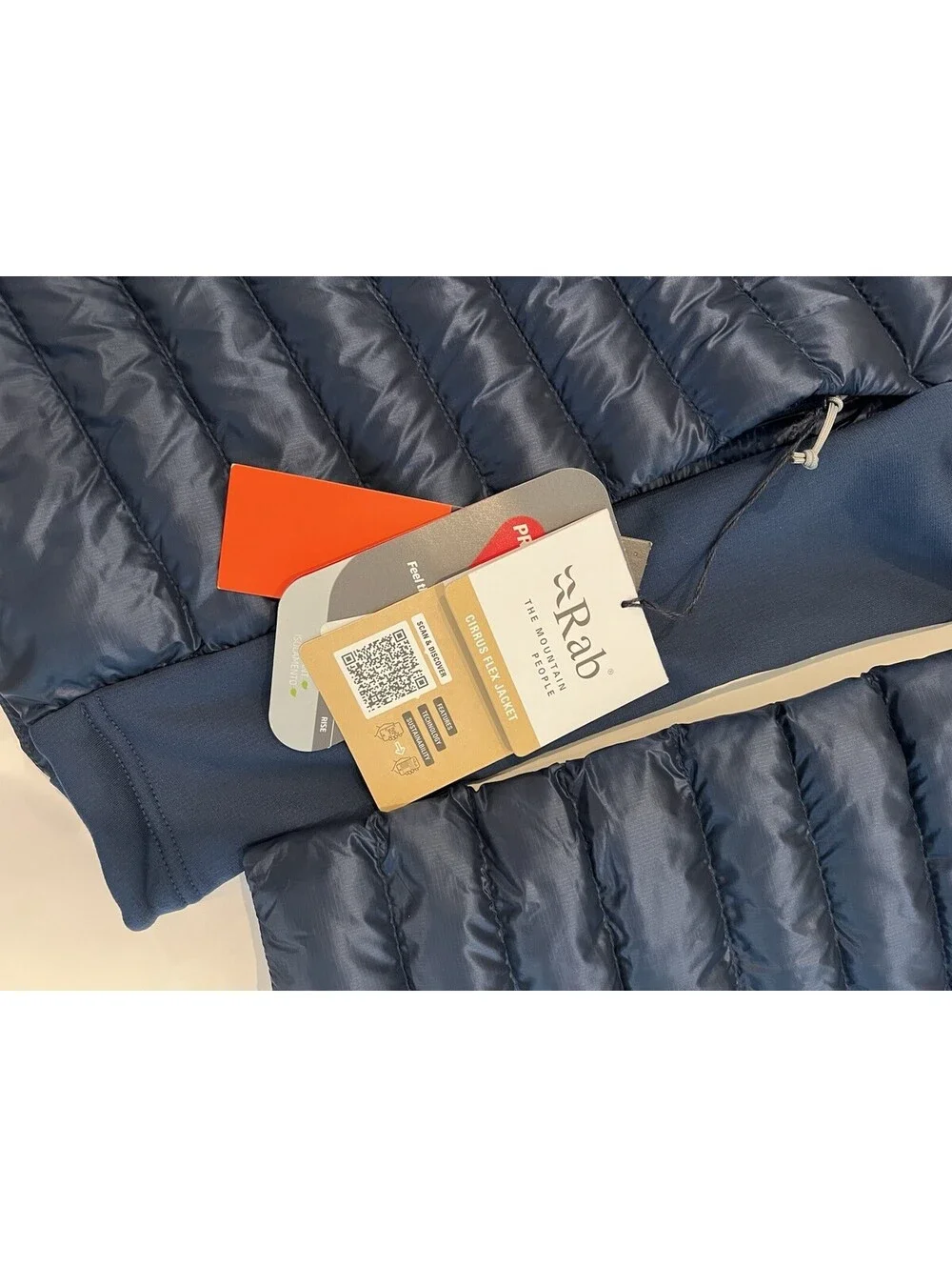 Rab Jacket Mens XXL Blue Cirrus Flex Puffer Preppy Outdoors Hiking Ski Luxury